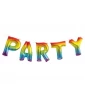 Rainbow Party Foil Letter Balloon Banner Kit (1ct) Rainbow Party Foil Letter Balloon Banner Kit (1ct)