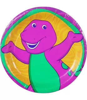 Barney Vintage 2002 Small Paper Plates (8ct)