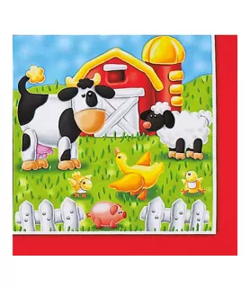 Barnyard Bash 'On the Farm' Animals Small Napkins (16ct)