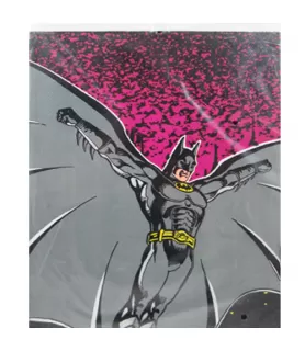 Batman Vintage 1991 Pink & Black Paper Table Cover (1ct)