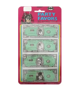 Batman Vintage 1991 Pink & Black Fake Money / Favors (80ct)