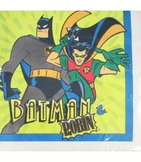 Batman Vintage 1997 'The Adventures of Batman and Robin' Small Napkins (16ct)