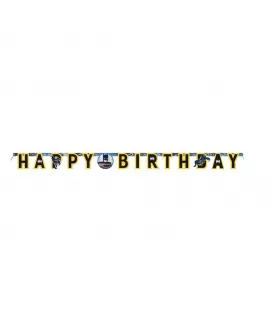 Batman 'Party' Jointed Happy Birthday Banner (1ct)