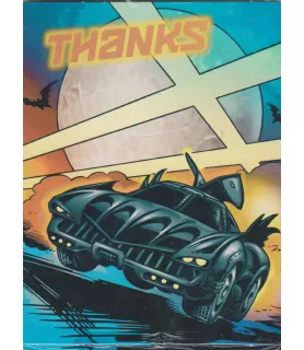 Batman Batmobile Thank You Notes w/ Env. (8ct)