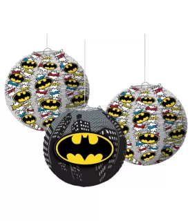 Batman 'Heroes Unite' Paper Hanging Lanterns (3ct)