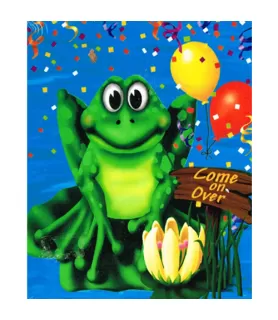 Happy Birthday 'Swamp Party' Invitations w/ Envelopes (8ct)