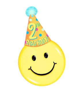 2nd Birthday 'Smiles' Invitations w/ Envelopes (8ct)