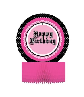 Happy 13th or 16th Birthday 'Super Stylish' Honeycomb Centerpiece (1ct)