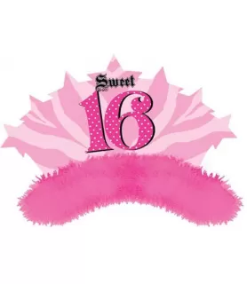 Happy Birthday 'Sweet 16 Super Stylish' Paper Tiara (1ct)