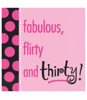 Another Year of Fabulous 30th Birthday Small Napkins (16ct)