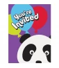 Happy Birthday 'Panda Party' Invitations w/ Envelopes (8ct) Happy Birthday 'Panda Party' Invitations w/ Envelopes (8ct)