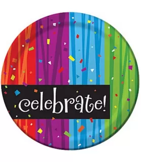 Happy Birthday 'Milestone Celebrations' Small Paper Plates (8ct)