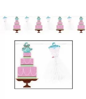 Bridal Shower 'Blushing Bride' Honeycomb Garland (1pc)