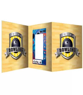 Bowling Tri-Fold Photo Holder Centerpiece (1ct)