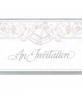 Bridal Shower 'Bells and Bows' Invitations w/ Envelopes (8ct)