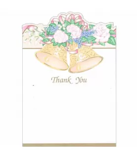 Bridal Shower 'Bells of Love' Thank You Notes w/ Envelopes (8ct)