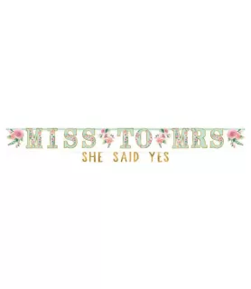 Wedding and Bridal 'Mint to Be' Jumbo Letter Banner Kit (1ct)