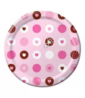 Bridal Shower 'Bride 2 Be Dots' Small Paper Plates (8ct)