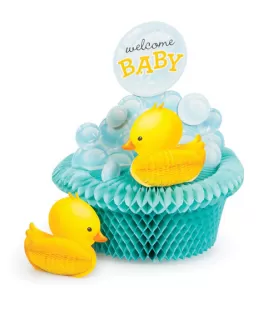 Baby Shower 'Bubble Bath' Honeycomb Centerpiece (1ct)