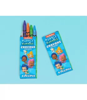 Bubble Guppies 4-Pack Mini Crayons / Favors (12ct)