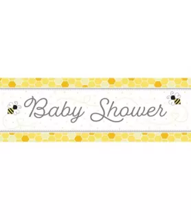 Baby Shower 'Bumblebees' Giant Plastic Banner (1ct)