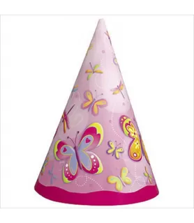 Butterfly & Dragonfly Cone Hats / Favors (8ct)