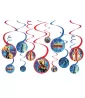 Captain Marvel Hanging Swirl Decorations (12pc) Captain Marvel Hanging Swirl Decorations (12pc)