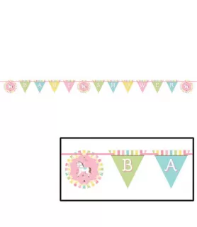 Baby Shower 'Carousel' Banner (1ct)