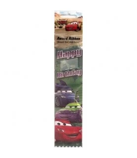Cars Happy Birthday Award Ribbon (1ct)