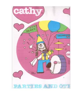 Cathy Vintage 1983 Paper Table Cover (1ct)