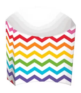 Rainbow Chevron Snack Containers (24ct)