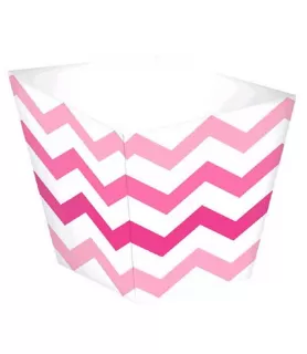 Pink Chevron Mini Snack Cups (36ct)