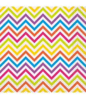 Rainbow Chevron Lunch Napkins (16ct)