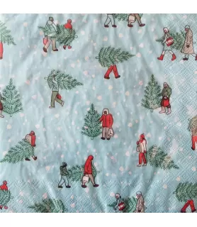 Christmas 'Home For The Holidays' Lunch Napkins (16ct)