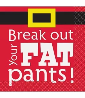 Christmas 'Break Out Your Fat Pants' Small Napkins (16ct)