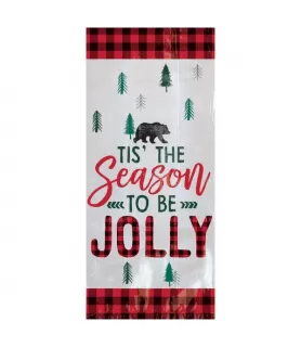 Christmas 'Cozy' Small Cello Party Favor Bags (20ct)