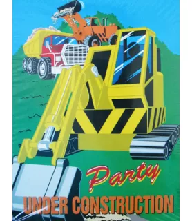 Construction Invitations w/ Envelopes (8ct)