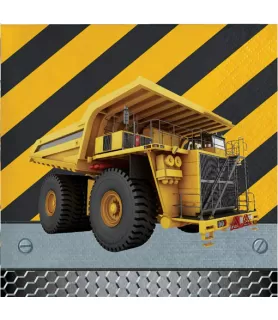 Construction 'Birthday Zone' Small Napkins (16ct)