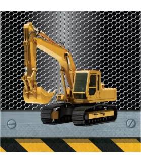 Construction 'Birthday Zone' Lunch Napkins (16ct)
