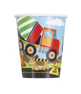 Construction Party 9oz Paper Cups (8ct)