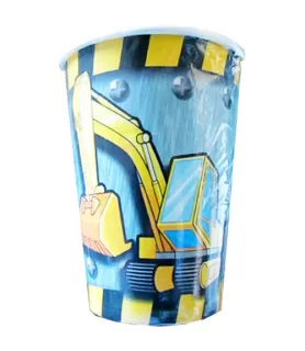 Construction Trucks 9oz Paper Cups (8ct)