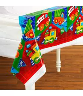 Construction Pals Plastic Table Cover (1ct)