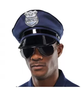 Police Officer Costume Adjustable Hat (1ct)