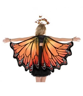Halloween Deluxe Monarch Butterfly Fabric Wings (1 pair)