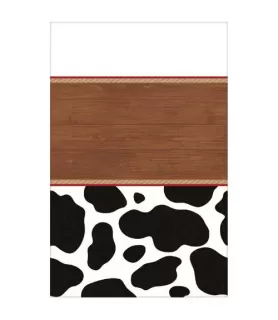 Western 'Yeehaw' Plastic Table Cover (1ct)