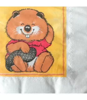 Critter Sitters Vintage Orange Small Napkins (20ct)