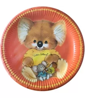 Critter Sitters Vintage Orange Large Paper Plates (8ct)