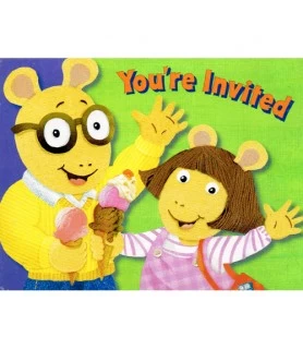 Arthur Invitations w/ Envelopes (8ct)