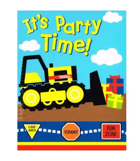 Tonka Construction Invitations and Thank You Notes w/ Env. (8ct)