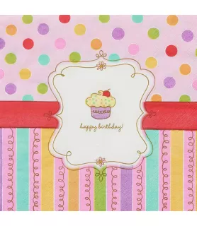Happy Birthday 'Sweet Stuff' Small Napkins (16ct)